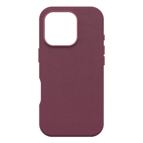 OtterBox Symmetry Series Cactus Leather pour MagSafe pour iPhone 16 Pro, Maroon Bells