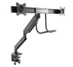 StarTech.com Desk Mount Dual Monitor Arm with USB & Audio - Slim Full Motion Adjustable Dual Monitor VESA Mount for up to 32" (17.6lb/8kg) Displays - Ergonomic Articulating - C-Clamp/Grommet