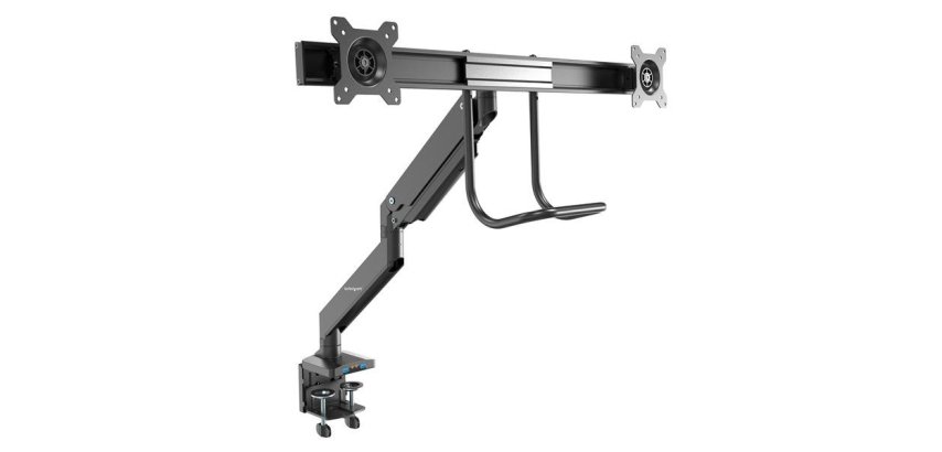 StarTech.com Double Bras pour Écran - 2 Ports USB 3.0 - Support Bureau pour 2 Moniteurs jusqu'à 32"(8kg) - Réglage Hauteurs Synchronisé