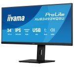 iiyama ProLite XUB3493WQSU-B6 computer monitor 86,4 cm (34") 3440 x 1440 Pixels UltraWide Quad HD LED Zwart