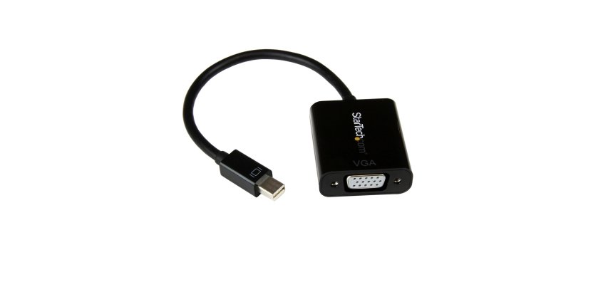 StarTech.com Mini DisplayPort to VGA Adapter - Active Mini DP to VGA Converter - 1080p Video - mDP or Thunderbolt 1/2 Mac/PC to VGA Monitor/Projector/Display - mDP 1.2 to VGA Dongle - Black