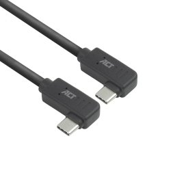 ACT Câble USB 3.0 10 Gbit/s 60 W USB Type-C (coudé à gauche/droite) vers USB Type-C (coudé à gauche/droite), 0.5 mètres