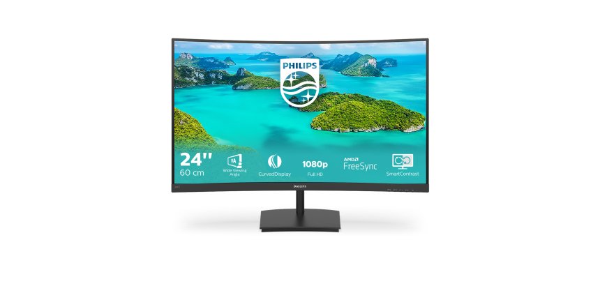 Philips E Line 241E1SCA/00 écran plat de PC 59,9 cm (23.6") 1920 x 1080 pixels Full HD LCD Noir