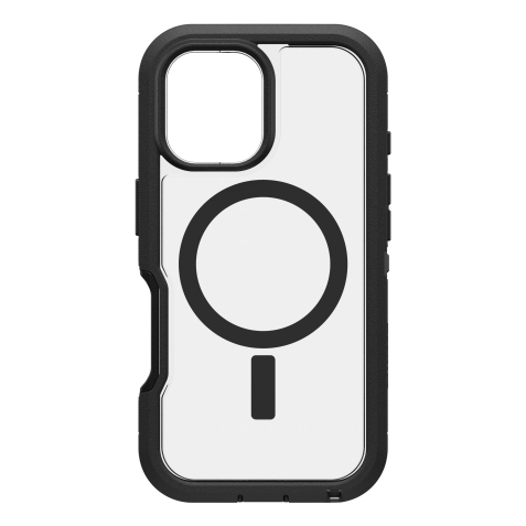 OtterBox Defender Series XT Clear pour MagSafe pour Apple iPhone 16, Dark Side