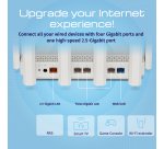 Keenetic Hero 5G (KN-4110) Modem-routeur 5G Wi-Fi 6 maillé AX3000 avec 2 ports pour carte SIM, un commutateur intelligent 1×2.5G et 4×1G, ports USB 3.0 et 2.0 multifonctions