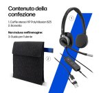HP Poly Cuffie cablate stereo Mission 625 USB