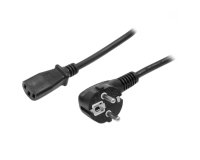 StarTech.com Cordon d'Alimentation pour Ordinateur de 2m, 18AWG, Cordon d'Alimentation Schuko UE vers C13, 250V 10A, Noir, Cordon d'Alimentation Schuko CEE 7/7 vers IEC 60320 C13 - Câble d'Alimentation PC