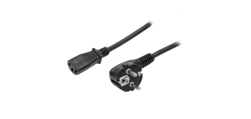StarTech.com Cable de 2m de Alimentación para Ordenador, 18AWG, EU Schuko a C13, 10A 250V, Negro, Cable de Repuesto, Cable de Corriente para PC, Cable para Monitor, UL, Cable para Europa