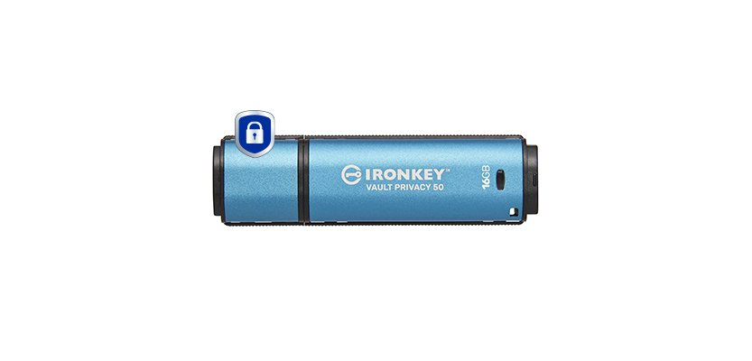 Kingston Technology IronKey 16Go Vault Privacy 50 chiffrée AES-256, FIPS 197