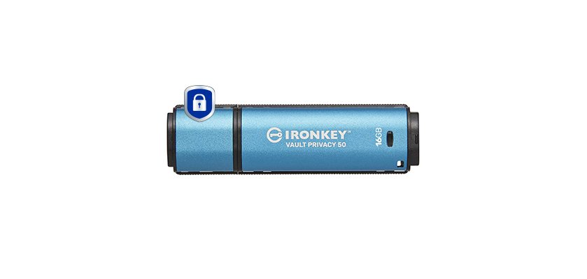 Kingston Technology IronKey 16Go Vault Privacy 50 chiffrée AES-256, FIPS 197