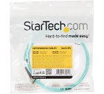 StarTech.com 2m LC/UPC naar LC/UPC OM4 Multimode Glasvezel Netwerkkabel, 50/125µm LOMMF/VCSEL Zipcord Fiber, 100G Netwerken, Low Insertion Loss, LSZH Fiber Patch Kabel