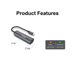 Equip USB-C to RJ45 Gigabit Network + PD Adapter