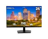 Pantalla monitor para PC 61 cm 24"Nilox LED FHD 75HZ 16:9 5MS HDMI/VGA 1920 x 1080 Pixeles Full HD Negro