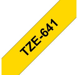 Brother TZE-641 nastro per etichettatrice Nero su giallo