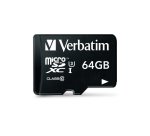 Verbatim PRO - carte mémoire flash - 64 Go - microSDXC UHS-I