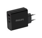 Philips Chargeur secteur 65W 2 ports USB-Type C et 1 USB-A