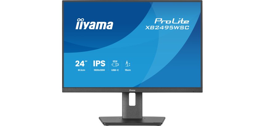 iiyama ProLite XB2495WSC-B1 écran plat de PC 61,2 cm (24.1") 1920 x 1200 pixels WUXGA LED Noir