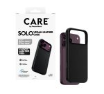PanzerGlass CARE™ by ® Solo Vegan Leather Case Black w. MagSafe iPhone 18 Pro Max | 17 Pro Max protective phone case Black Cover