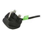 StarTech.com Cable de 1,8m de Alimentación de Ordenador, 18AWG, BS 1363 a C13, 10A 250V, Cable de Alimentación de Repuesto, Cable de TV/Monitor, Adaptador de Corriente para el Reino Unido