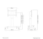 Neomounts PLASMA-M2250BLACK Chariot pour écran 42-100" - motorisé