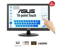 ASUS Touch VT169HE écran plat de PC 39,6 cm (15.6") 1920 x 1080 pixels Full HD LED Écran tactile Dessus de table Noir