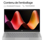 HP Chromebook 14a-nm0000nfx MediaTek 35,6 cm (14") HD 4 Go LPDDR5-SDRAM Wi-Fi 6 (802.11ax) ChromeOS Gris