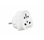 Verbatim WTEU-02 adaptador mundial de enchufe eléctrico a Europa Tipo F Universal Blanco