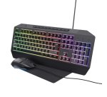 Trust 25282 clavier Souris incluse Gaming USB QWERTY Français Noir
