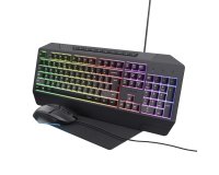 Trust 25282 clavier Souris incluse Gaming USB QWERTY Français Noir