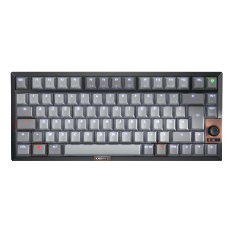 CHERRY KW 300W MX clavier Maison USB + Bluetooth AZERTY Français Noir, Cuivre, Gris