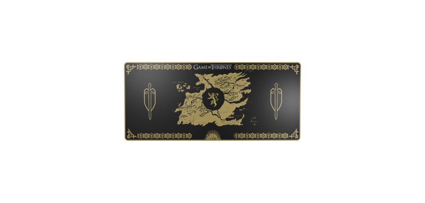 Lexip HBO Game of Thrones - Lannister Edition Tapis de souris de jeu Noir, Jaune