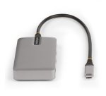 StarTech.com 4-Port USB-C Hub with USB-C DP Alt Mode Video Output 4K 60Hz - 3x USB-A, 1x USB Type-C, 100W Power Delivery Pass-Through, USB 3.2 10Gbps, 1ft/30cm Cable, Portable USB Hub