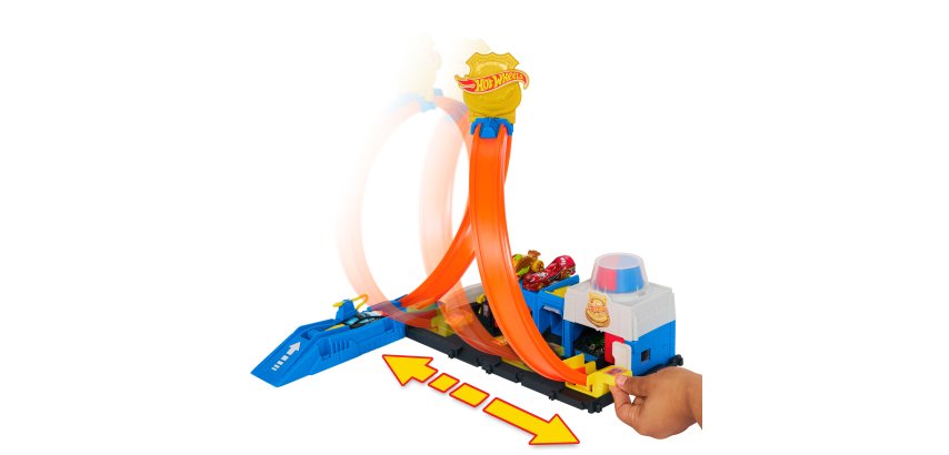 Hot Wheels City Stazione Di Polizia Playset Con Macchinina Giocattolo
