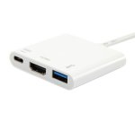 Equip Adattatore da USB-C a HDMI, USB-A, USB PD da 60 W