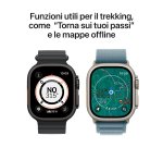 Apple Watch Ultra 3 GPS + Cellular 49mm Cassa Titanio con Trail Loop Blu/Blu Acceso - M/L