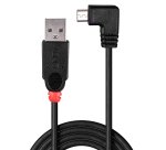 Lindy Câble USB 2.0 type A / micro-B coudé, 0.5m