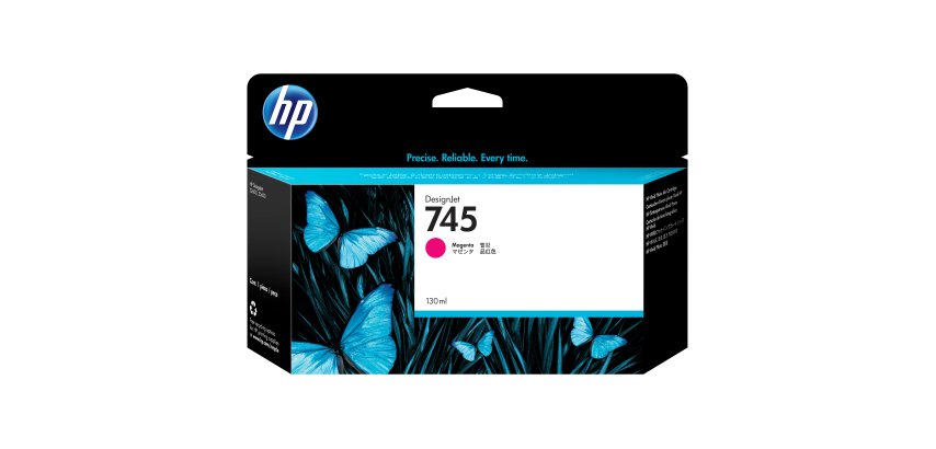 HP Cartouche d’encre DesignJet 745 magenta, 130 ml