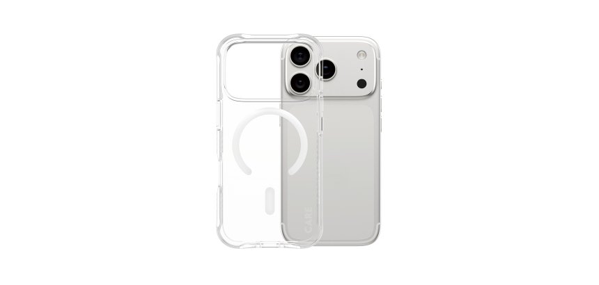 PanzerGlass CARE™ by ® Samba Case Transparent w. White MagSafe iPhone 17 Pro | Bulk protective phone case Cover