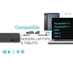i-tec USB 3.0 / USB-C / Thunderbolt 3 Professional Dual 4K Display Docking Station Generation 2 + Power Delivery 100W