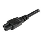 StarTech.com 1m Laptop Stroomkabel, EU Schuko naar C5, 2.5A 250V, 18AWG, Notebook / Laptop AC Vervangkabel, Power Brick Kabel, Laptop Lader Kabel, Clover Leaf/Mickey Mouse Electriciteitssnoer