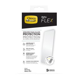 OtterBox Alpha Flex-screenprotector voor Galaxy S23, ultrasterke bescherming tegen scheuren en schilfers, breukvast, antimicrobiële bescherming