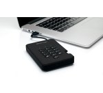 iStorage diskAshur2 256-bit 1TB USB 3.2 secure encrypted hard drive - Black IS-DA2-256-1000-B