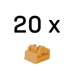 Lindy Bloqueurs de port RJ-45, 20 pièces, Orange