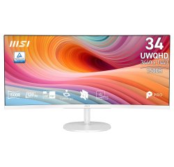 MSI Pro MP341CQW E12 Monitor PC 86,4 cm (34") 3440 x 1440 Pixel UltraWide Quad HD Bianco