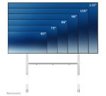 Neomounts FL50-575WH1 Support au sol mobile pour écran 65-115" - installation rapide - TÜV