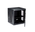 StarTech.com Armadio Rack 19" 12U a Muro - Server Rack 19 pollici a 4 montanti con cerniere - Rack Dati Ventilato con Ripiano 1U e Pannelli Laterali Rimovibili per apparecchiature dati/AV/elettroniche/informatiche