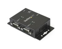 StarTech.com Hub adaptateur industriel USB vers série 2 ports à fixation murale avec clips de rail DIN