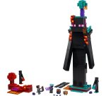 LEGO Minecraft 21279 2in1 La Torre dell'Enderman, Gioco Modulare Trasformabile in 2 Fortezze con 6 Personaggi per Bambini 9+