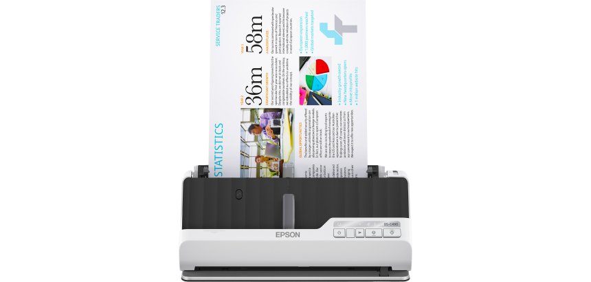 Epson DS-C490 Chargeur automatique de documents + Scanner à feuille 600 x 600 DPI A4 Noir, Blanc