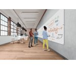 Tableau nobo blanc infinity acier 1200x900mm surface      magnetique sans cadre